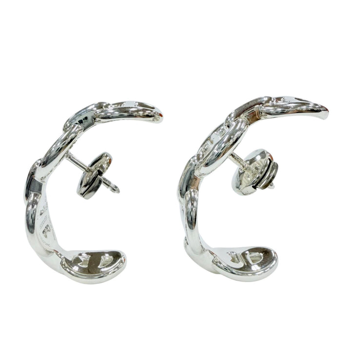 Excellent HERMES Pierce Chene Dunkle Anchene Silver 925 Women