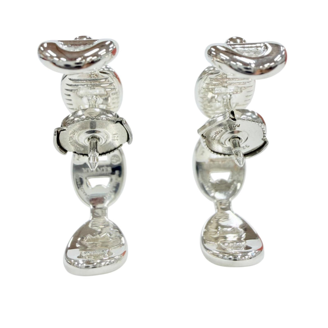 Excellent HERMES Pierce Chene Dunkle Anchene Silver 925 Women