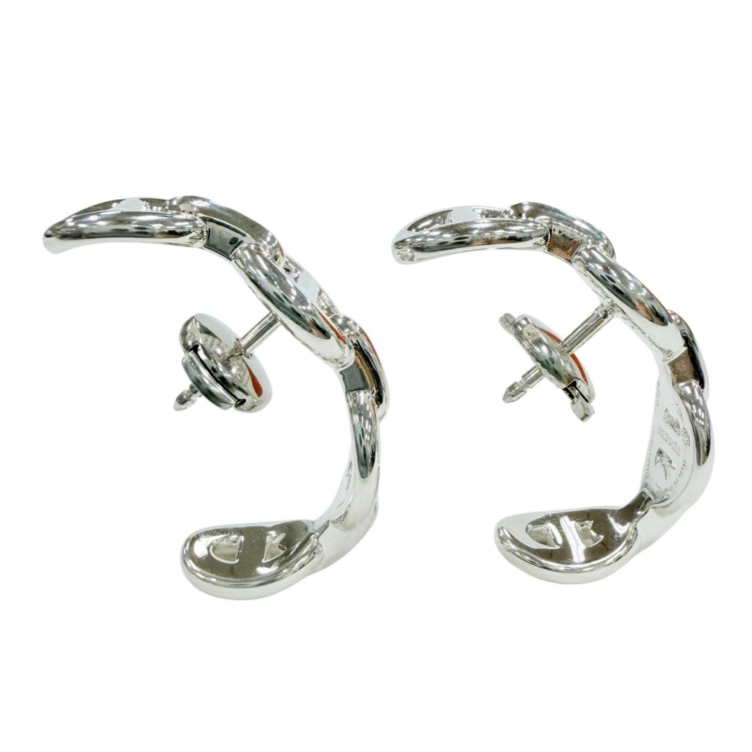 Excellent HERMES Pierce Chene Dunkle Anchene Silver 925 Women