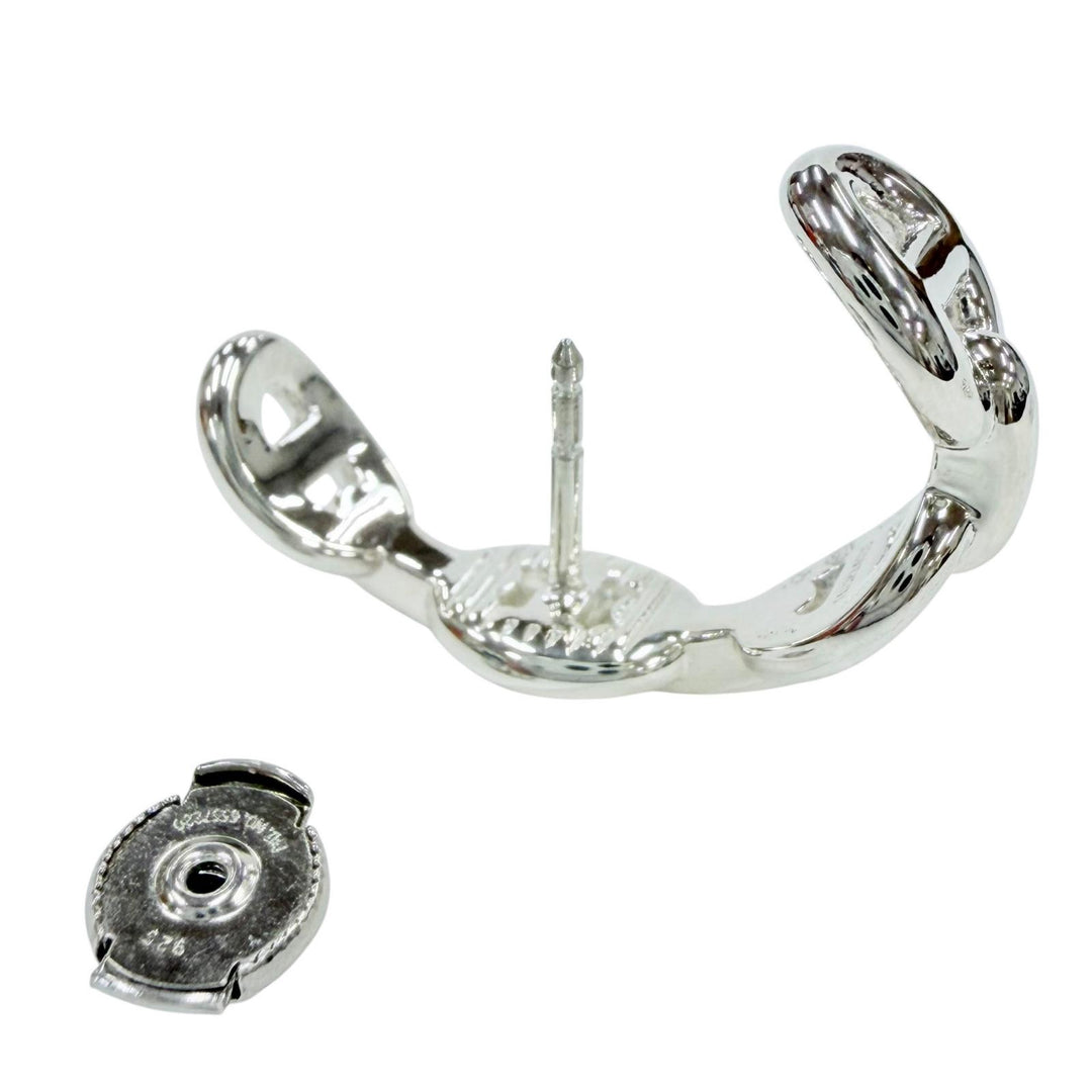 Excellent HERMES Pierce Chene Dunkle Anchene Silver 925 Women