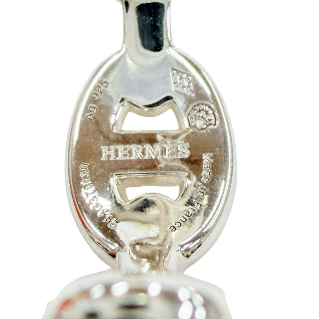 Excellent HERMES Pierce Chene Dunkle Anchene Silver 925 Women