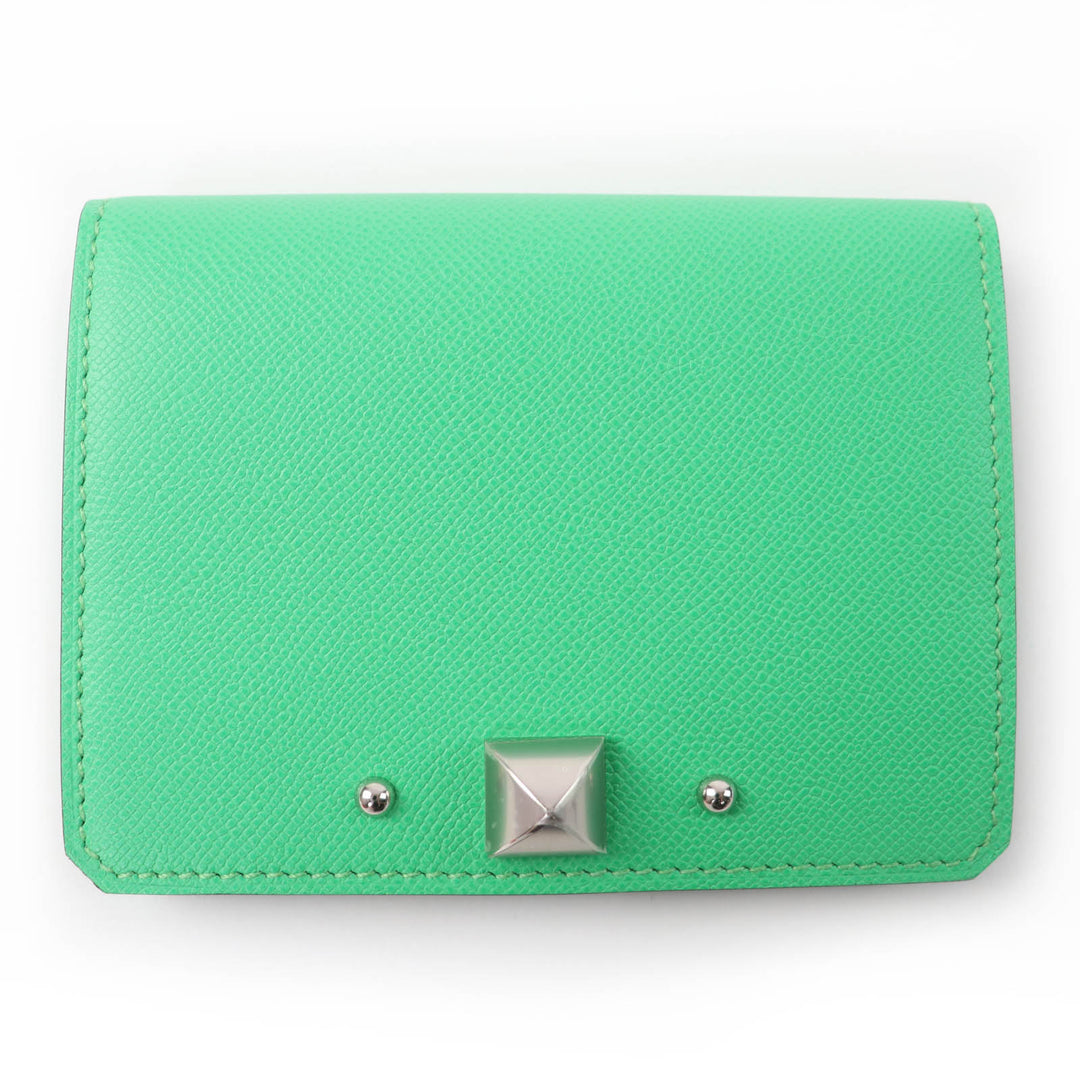Pristine HERMES Card Case Medall Card Case Epsom Leather Women