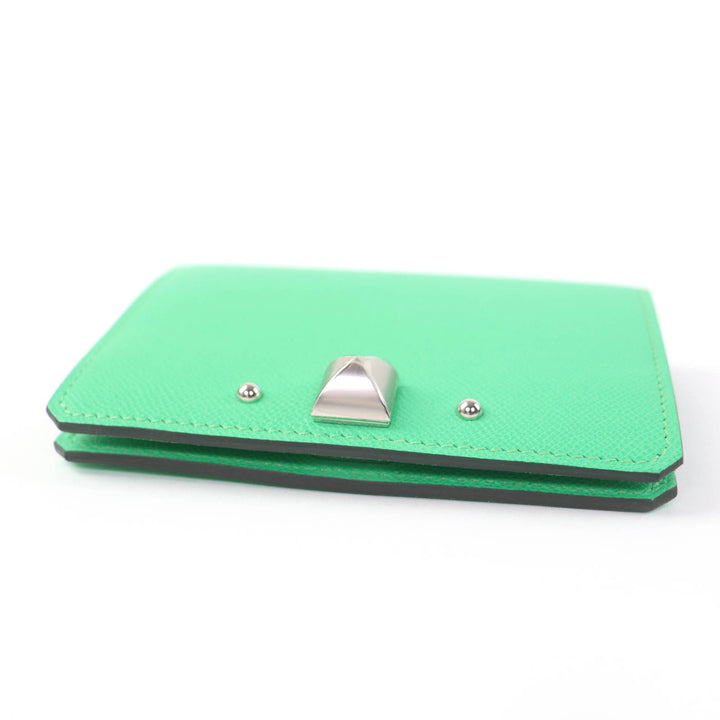 Pristine HERMES Card Case Medall Card Case Epsom Leather Women