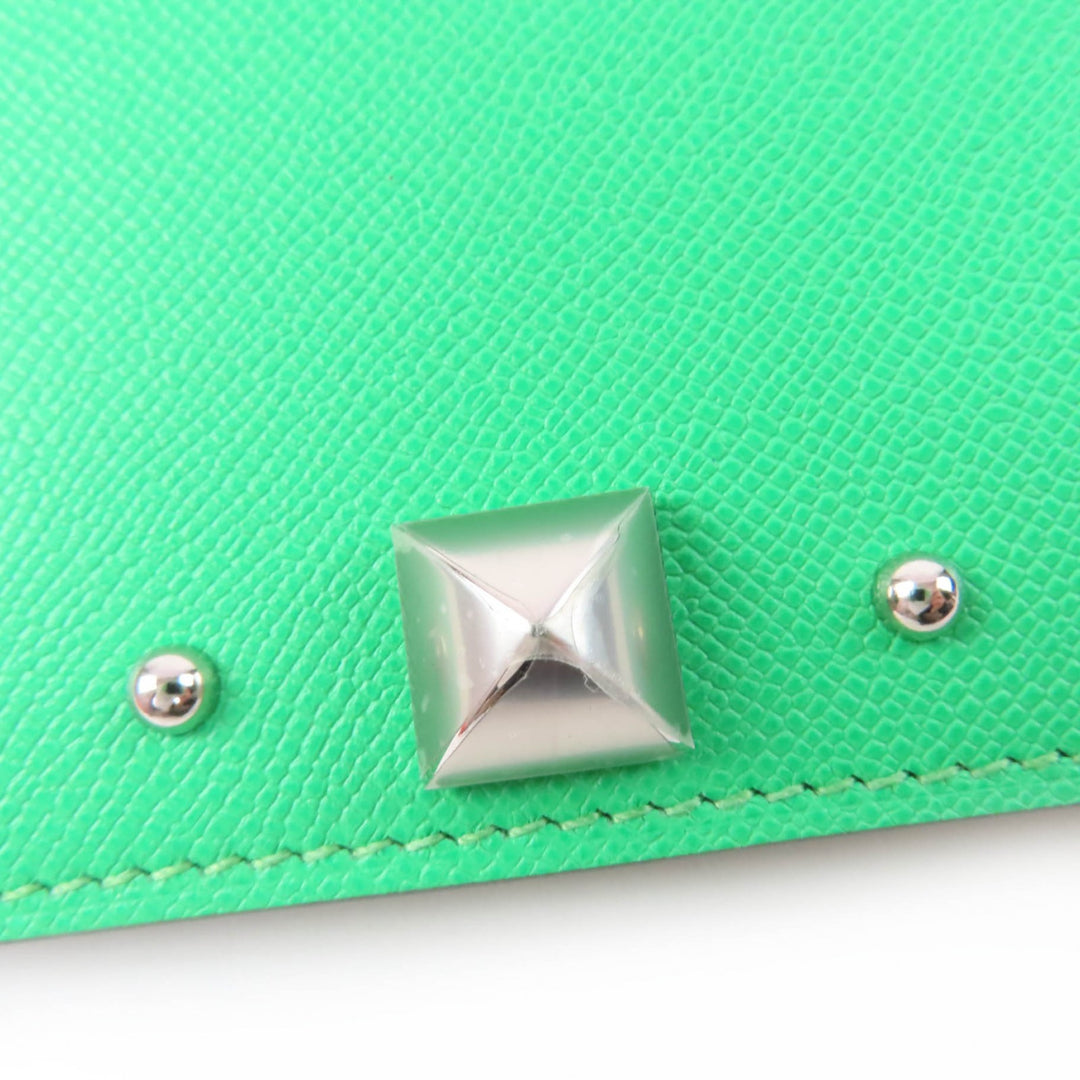 Pristine HERMES Card Case Medall Card Case Epsom Leather Women