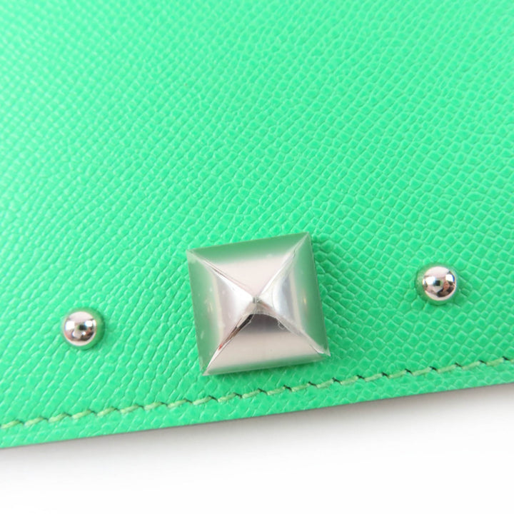 Pristine HERMES Card Case Medall Card Case Epsom Leather Women
