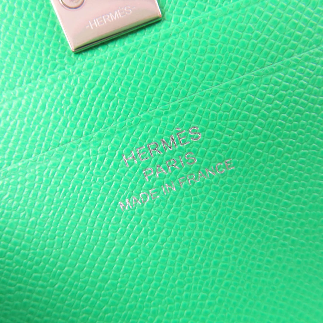 Pristine HERMES Card Case Medall Card Case Epsom Leather Women