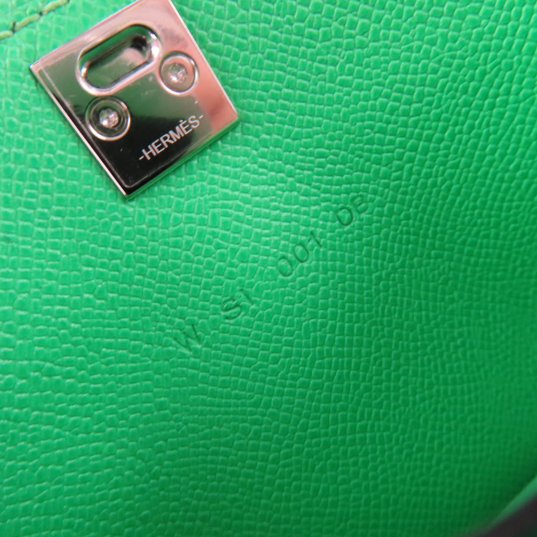 Pristine HERMES Card Case Medall Card Case Epsom Leather Women