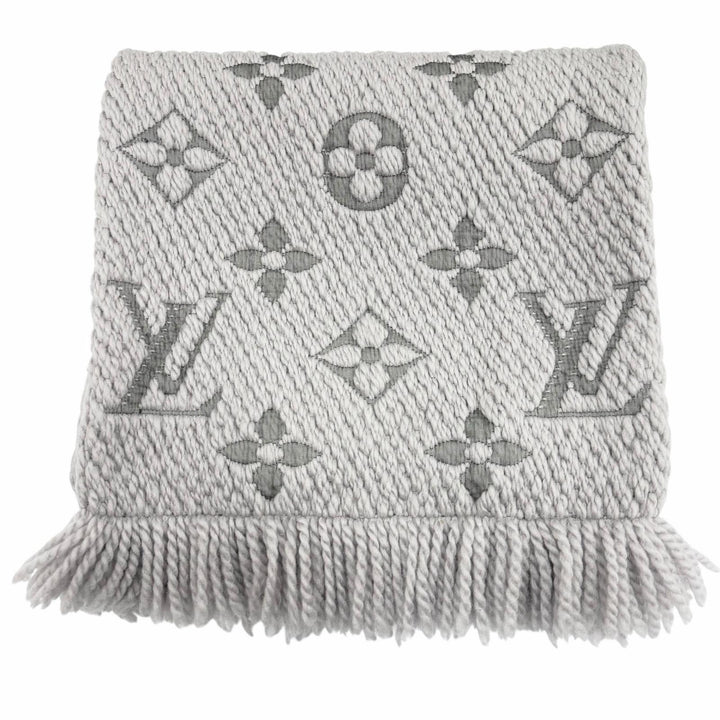 Very Good LOUIS VUITTON Scarf Escharpe Logomania Monogram wool mens M74742