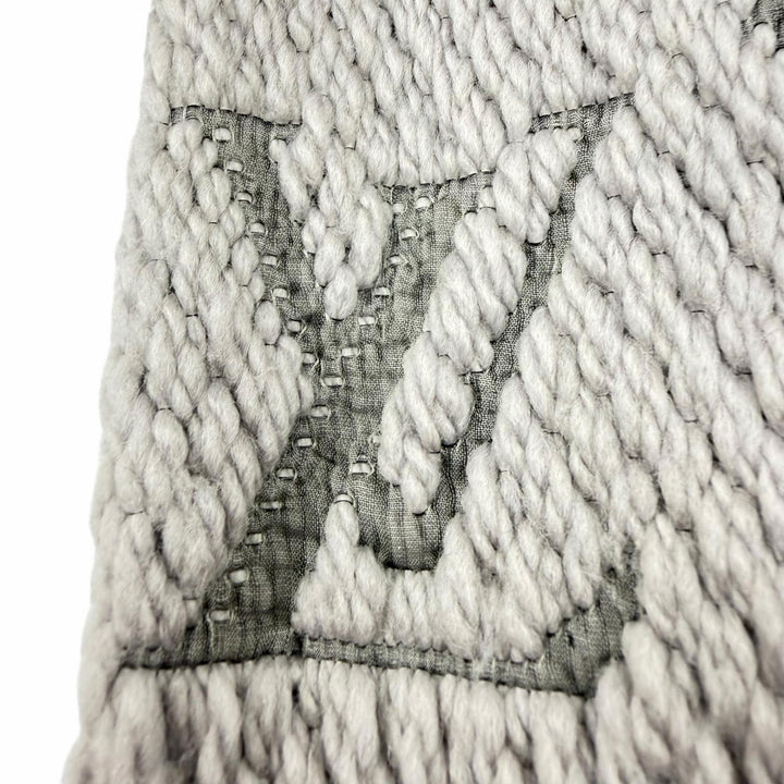 Very Good LOUIS VUITTON Scarf Escharpe Logomania Monogram wool mens M74742