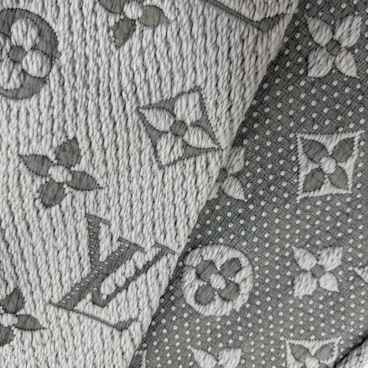 Very Good LOUIS VUITTON Scarf Escharpe Logomania Monogram wool mens M74742