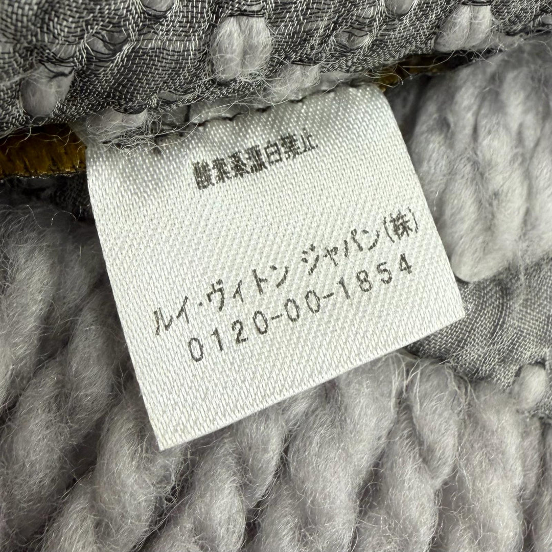 Very Good LOUIS VUITTON Scarf Escharpe Logomania Monogram wool mens M74742