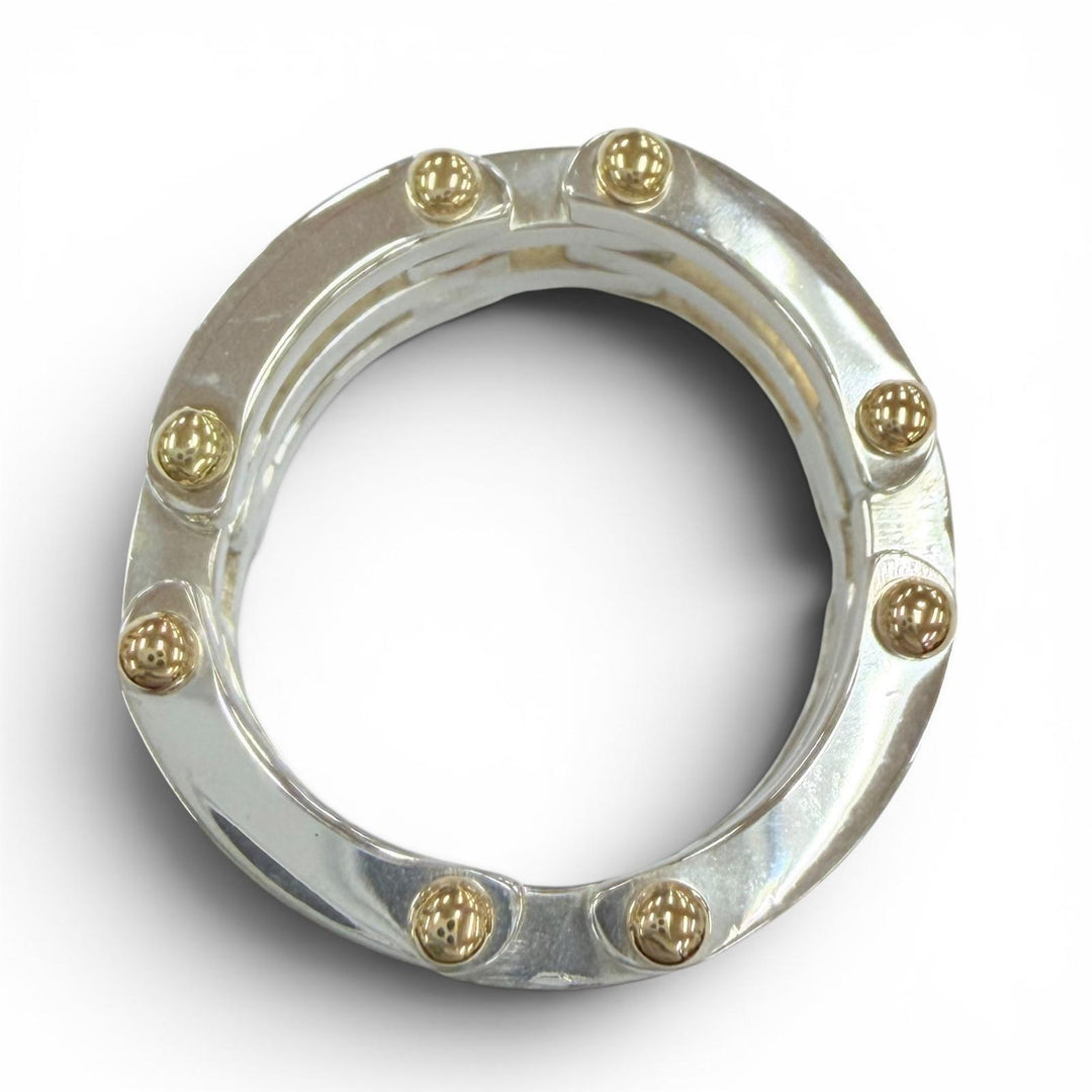 Great TIFFANY&Co. Ring ring Gate Link Ring combination Silver 925 Women