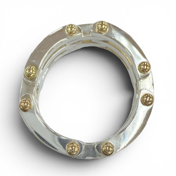 Great TIFFANY&Co. Ring ring Gate Link Ring combination Silver 925 Women