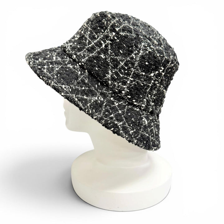 Great Christian Dior TEDDY-D Bob Hat Macro Cannage Bucket Hat black 42TTC923A129