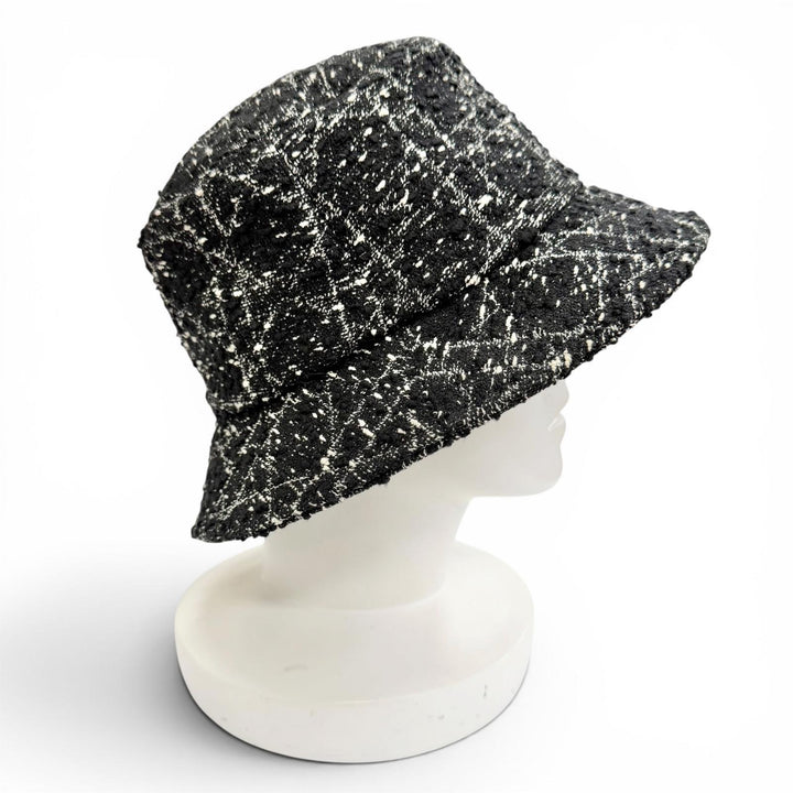 Great Christian Dior TEDDY-D Bob Hat Macro Cannage Bucket Hat black 42TTC923A129