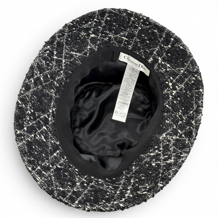 Great Christian Dior TEDDY-D Bob Hat Macro Cannage Bucket Hat black 42TTC923A129
