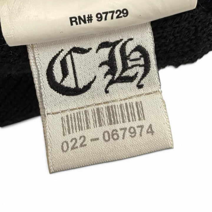 Great CHROME HEARTS Dover Street Market Knit cap black wool mens