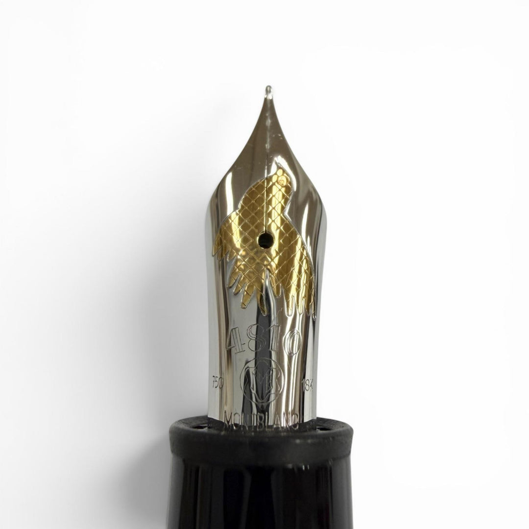 Excellent MONTBLANC fountain pen Donation Pen Herbert von Karajan black 18K mens