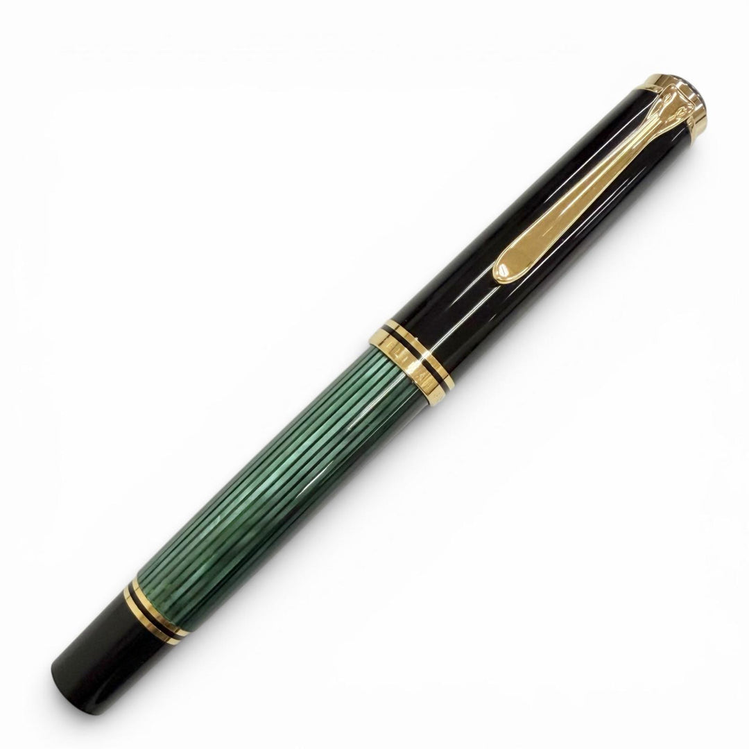 Excellent PERIKAN fountain pen Souverene M1000 Green Stripe green 18K mens
