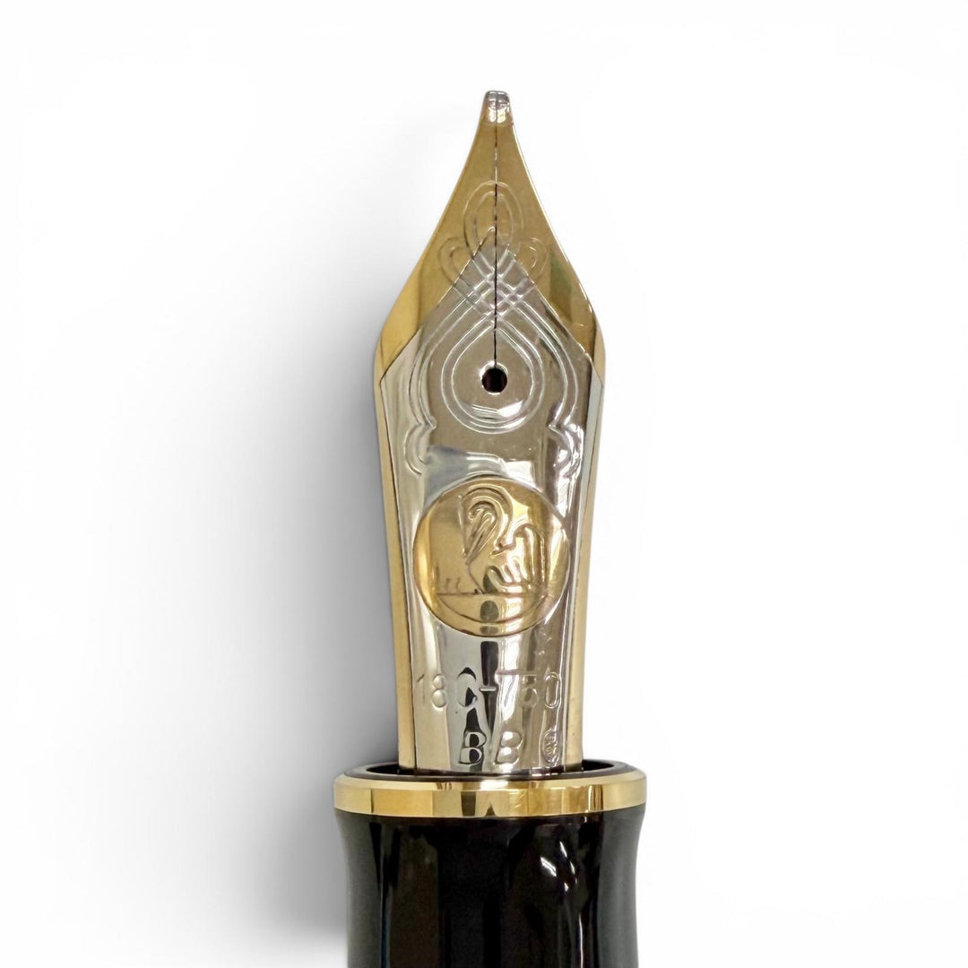 Excellent PERIKAN fountain pen Souverene M1000 Green Stripe green 18K mens
