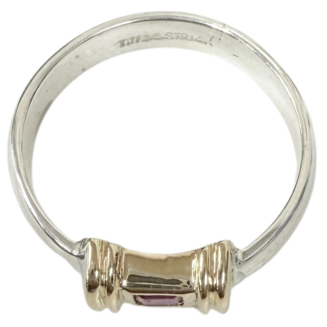 Great TIFFANY&Co. Ring ring Stacking Band Combo 1P Ruby Silver SV925 Women