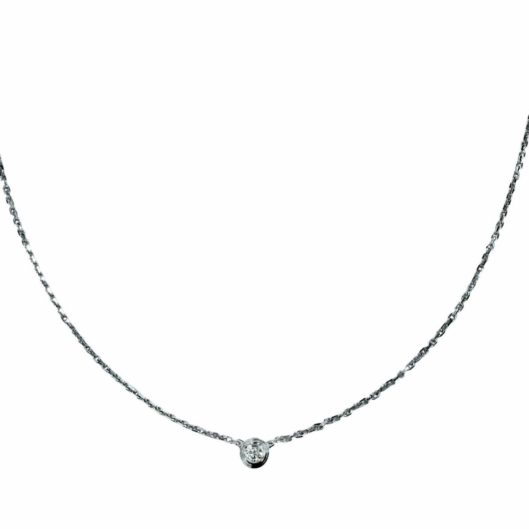 Great Cartier Necklace Damour XS White gold 750 Women WFE089
