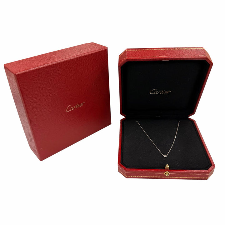Great Cartier Necklace Damour XS White gold 750 Women WFE089
