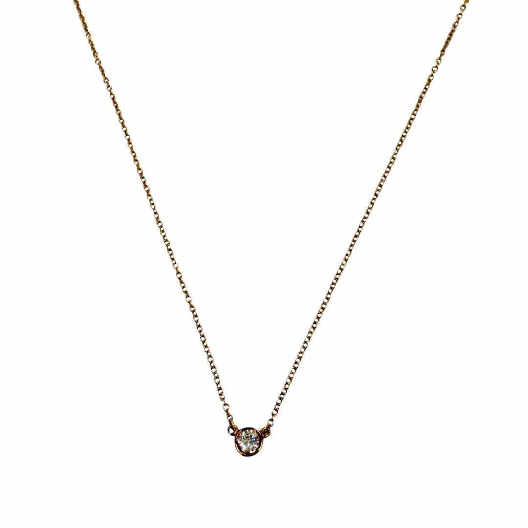Great TIFFANY&Co. Necklace El Saperetti Pink gold 750 Women