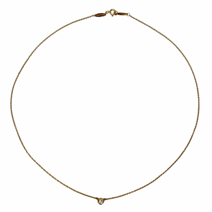 Great TIFFANY&Co. Necklace El Saperetti Pink gold 750 Women