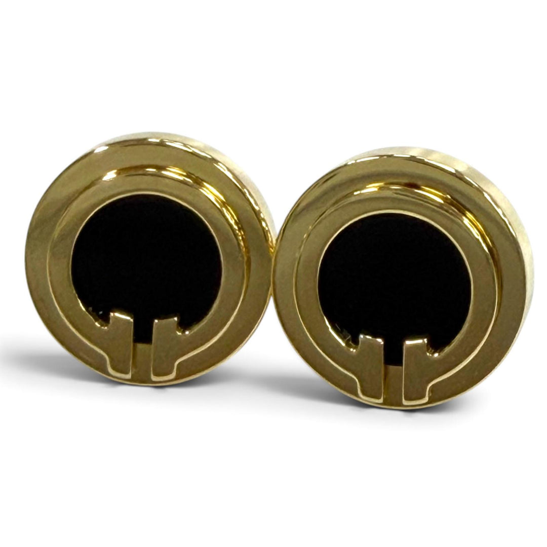 Excellent TIFFANY&Co. Pierce T TWO Circle Purchased in March 2021 Yellow Gold