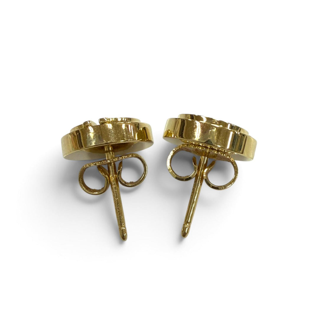 Excellent TIFFANY&Co. Pierce T TWO Circle Purchased in March 2021 Yellow Gold