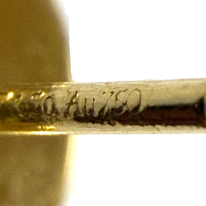Excellent TIFFANY&Co. Pierce T TWO Circle Purchased in March 2021 Yellow Gold