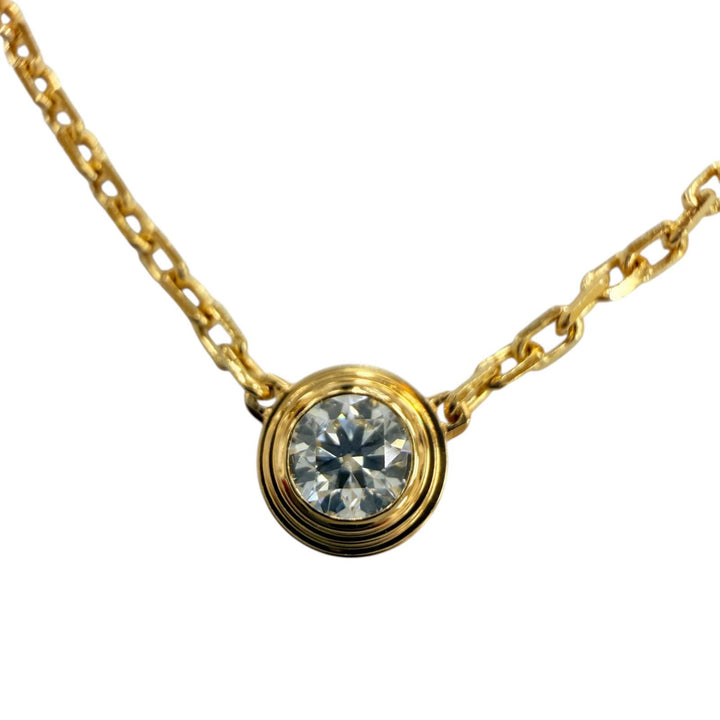 Excellent Cartier Necklace Amour SM Diamond Necklace Purchased Yellow Gold AU750