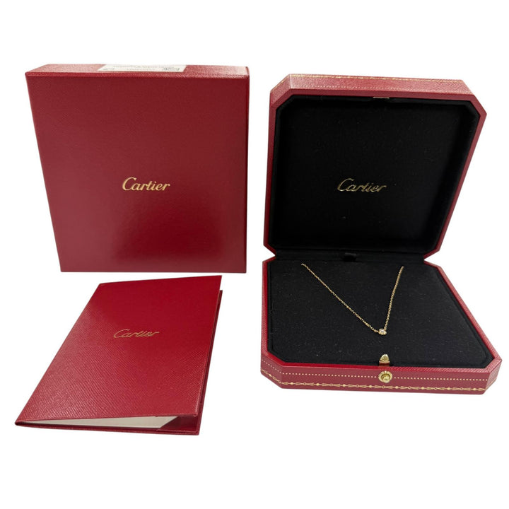Excellent Cartier Necklace Amour SM Diamond Necklace Purchased Yellow Gold AU750