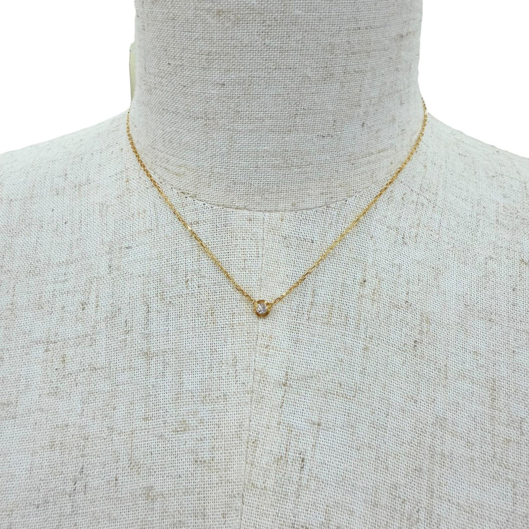 Excellent Cartier Necklace Amour SM Diamond Necklace Purchased Yellow Gold AU750