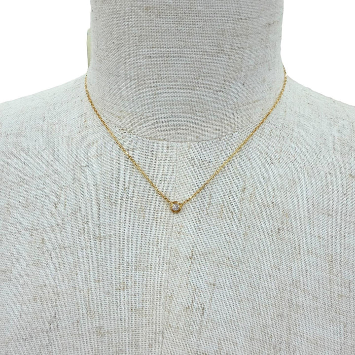 Excellent Cartier Necklace Amour SM Diamond Necklace Purchased Yellow Gold AU750