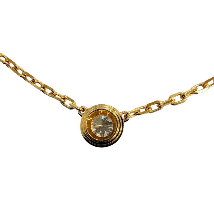Excellent Cartier Necklace Amour SM Diamond Necklace Purchased Yellow Gold AU750