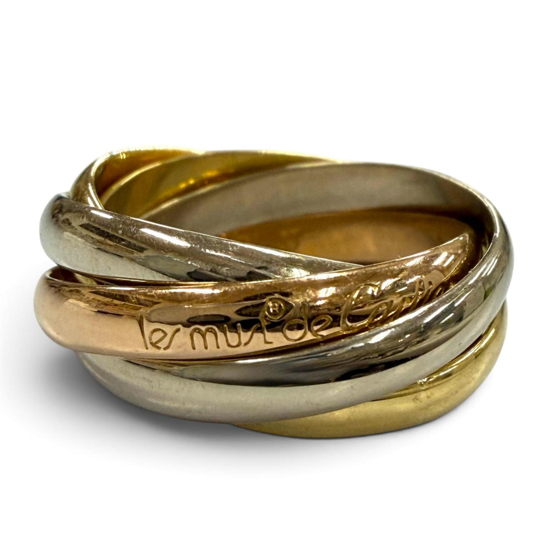 Great Cartier Ring ring Trinity 5 stations Yellow Gold 750 Women A5976J