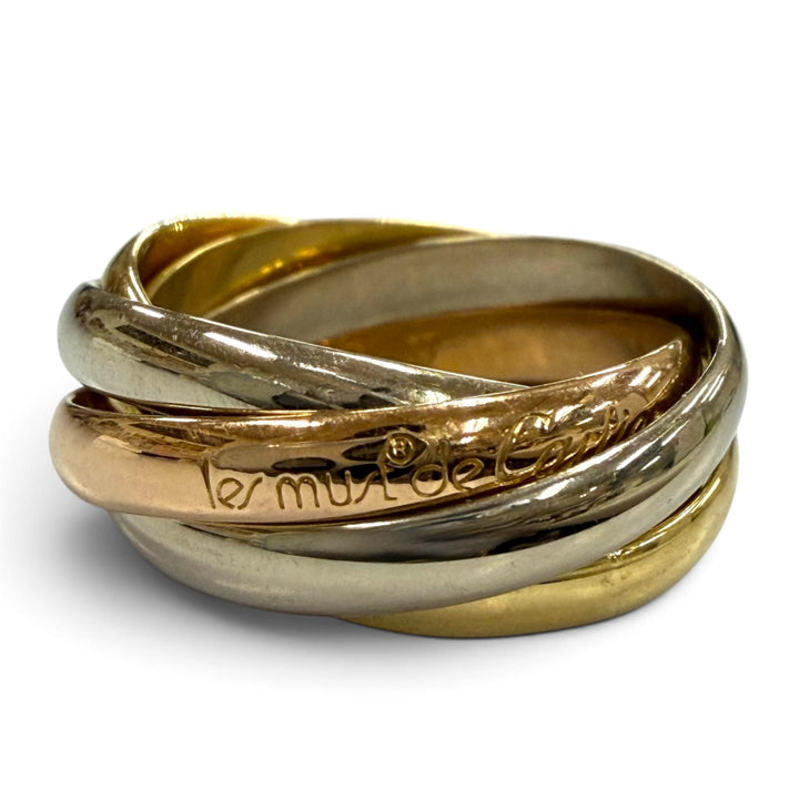 Great Cartier Ring ring Trinity 5 stations Yellow Gold 750 Women A5976J