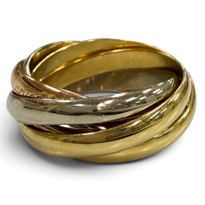 Great Cartier Ring ring Trinity 5 stations Yellow Gold 750 Women A5976J