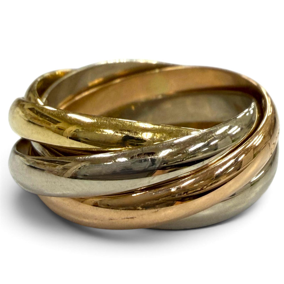 Great Cartier Ring ring Trinity 5 stations Yellow Gold 750 Women A5976J