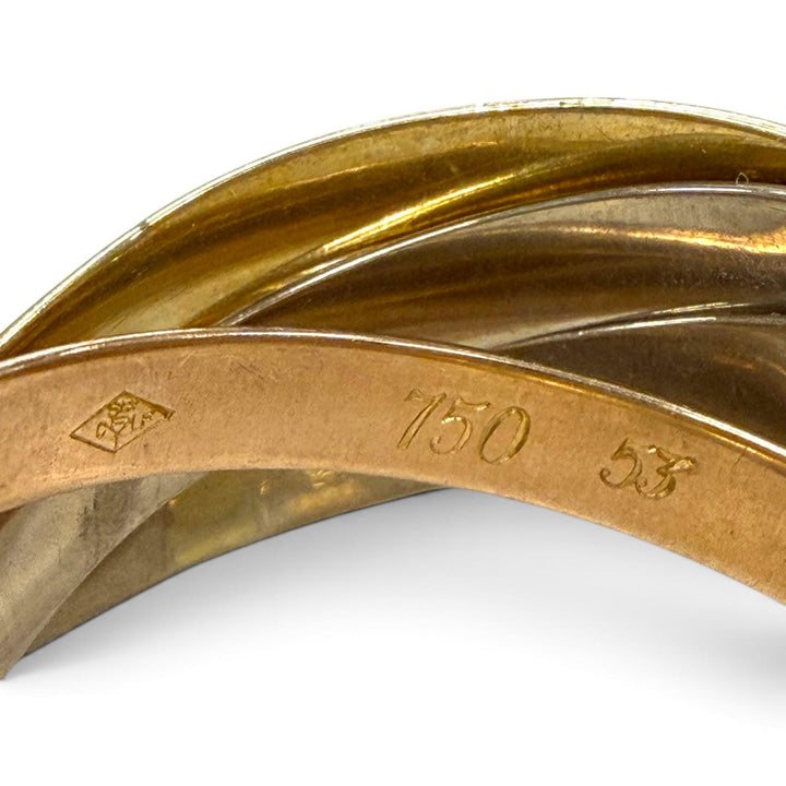 Great Cartier Ring ring Trinity 5 stations Yellow Gold 750 Women A5976J