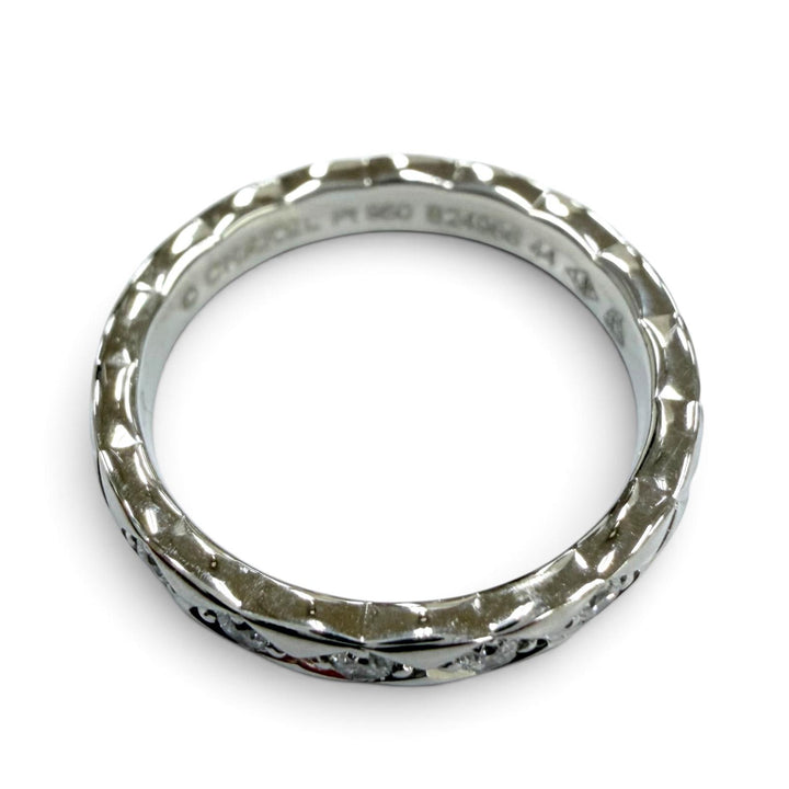 Excellent CHANEL Coco Crush 5P Diamond Ring with Certificate, June 2021 Platinum