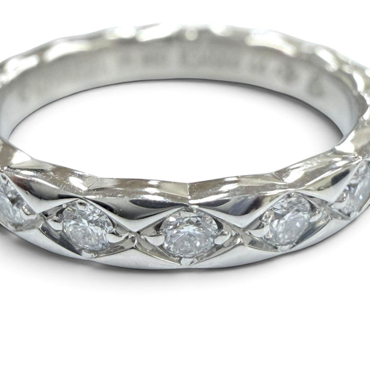Excellent CHANEL Coco Crush 5P Diamond Ring with Certificate, June 2021 Platinum