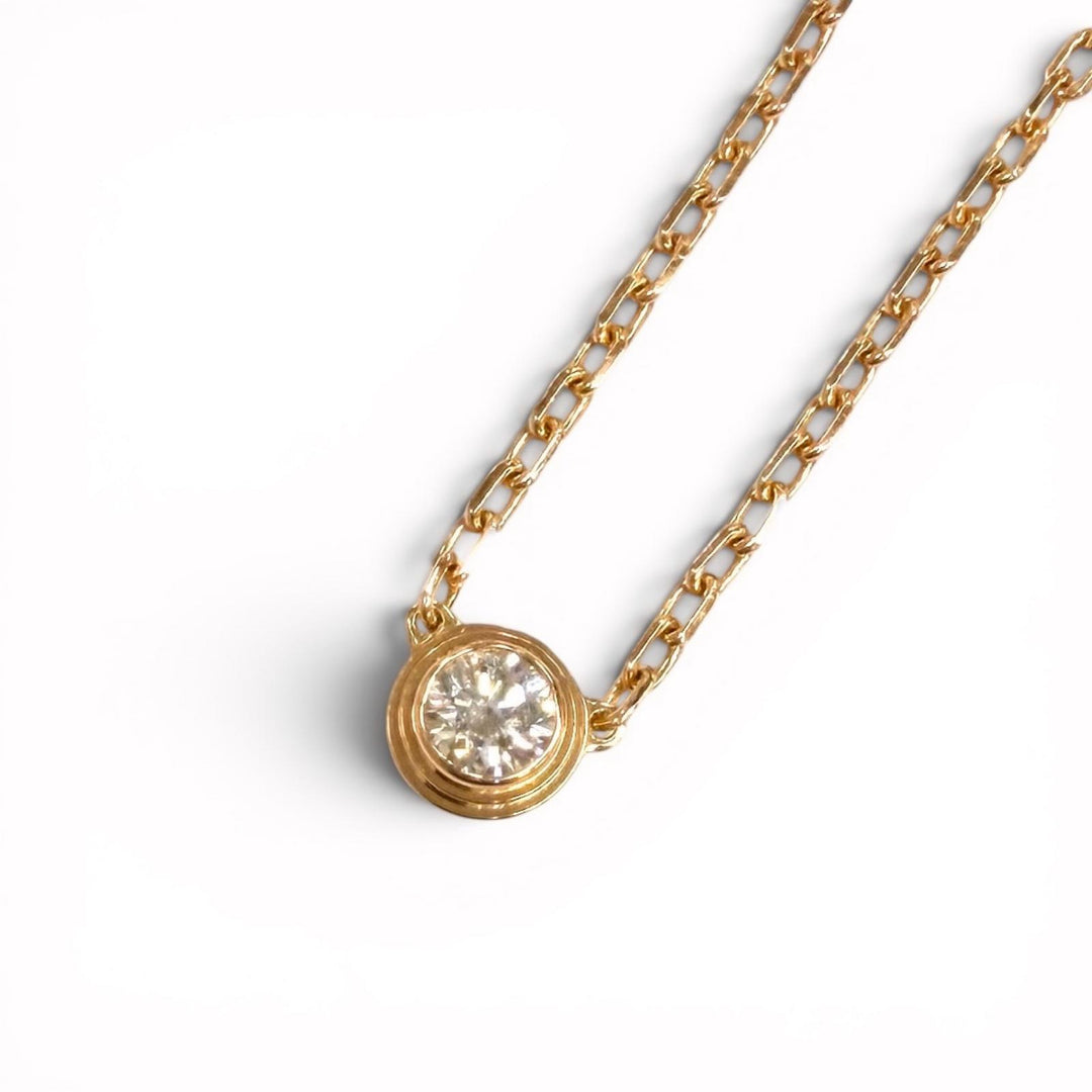 Great Cartier Necklace Damour SM 16.3"" Pink gold AU750 Women