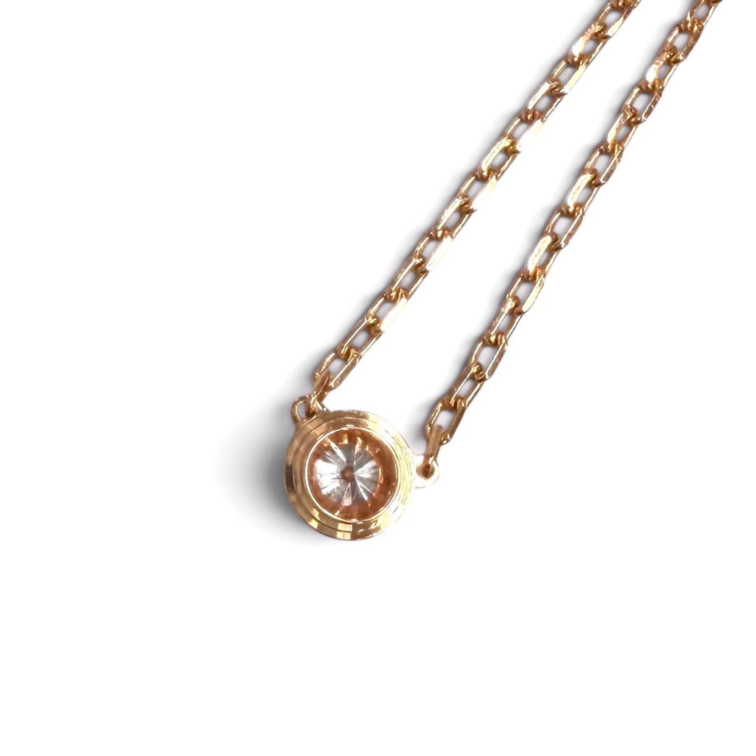 Great Cartier Necklace Damour SM 16.3"" Pink gold AU750 Women