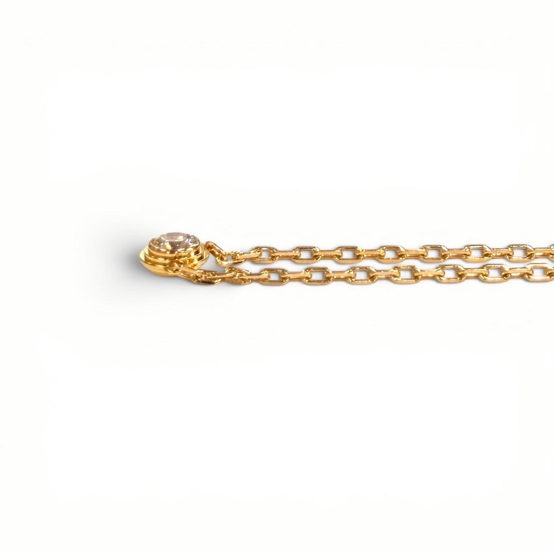 Great Cartier Necklace Damour SM 16.3"" Pink gold AU750 Women