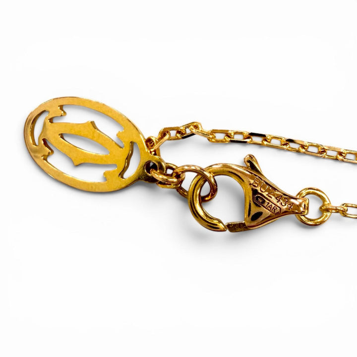 Great Cartier Necklace Damour SM 16.3"" Pink gold AU750 Women