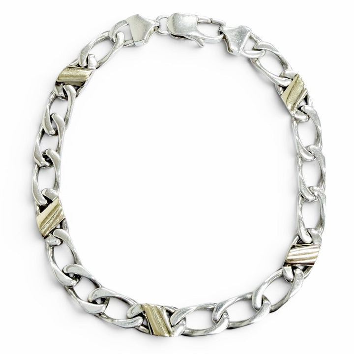 Great TIFFANY&Co. bracelet Figaro gold 925 Women