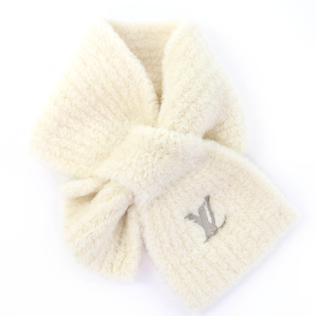Great LOUIS VUITTON Scarf Muffler Only LV Mini Confidence off white M90803